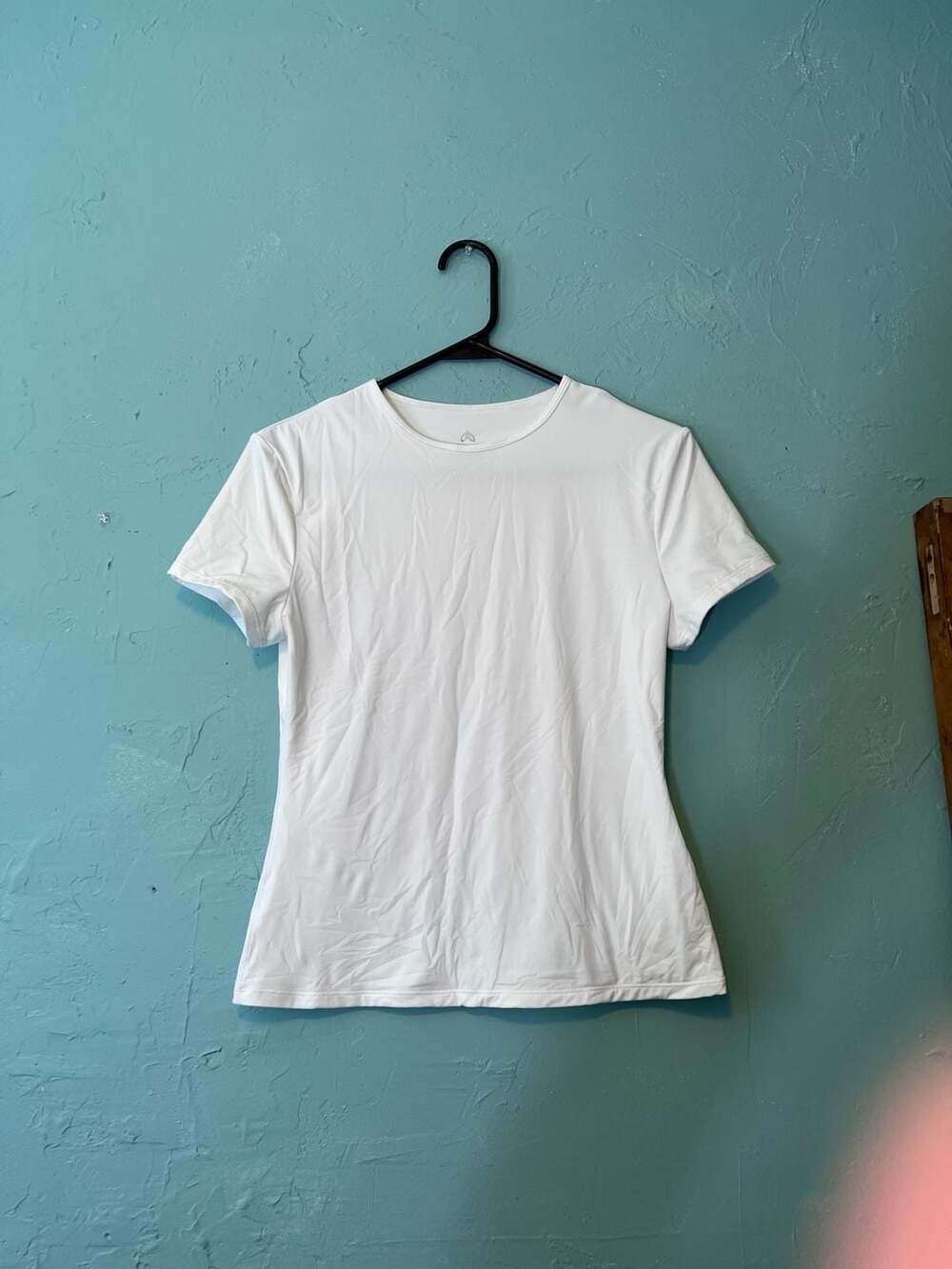Sunzel White Short Sleeve Crew Neck T-Shirt Size L